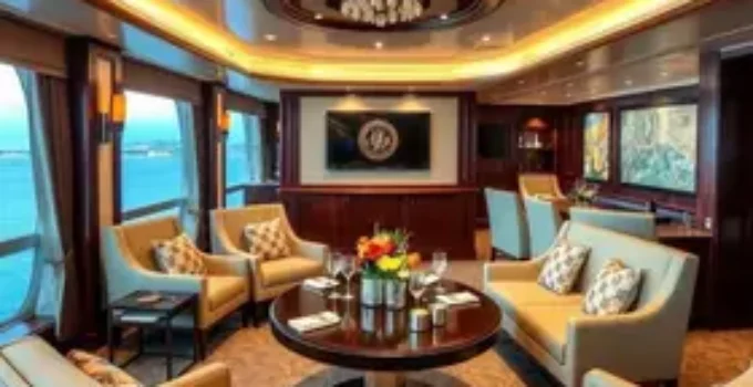 sala VIP de cruzeiros no Porto de Santos