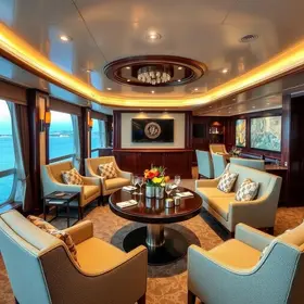 sala VIP de cruzeiros no Porto de Santos