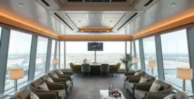 duplicação da sala VIP do aeroporto