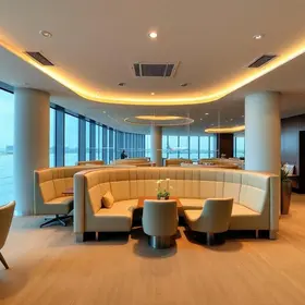 nova sala VIP internacional no Aeroporto de Porto Alegre