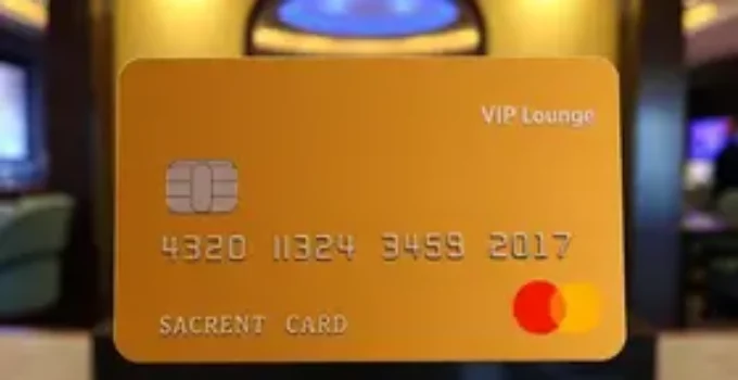 cartão de crédito com sala VIP