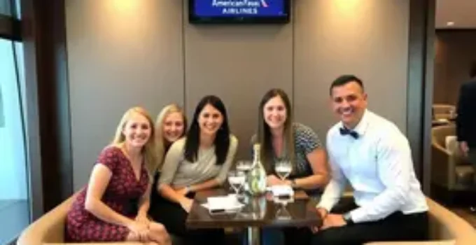 acesso à sala VIP da American Airlines no JFK