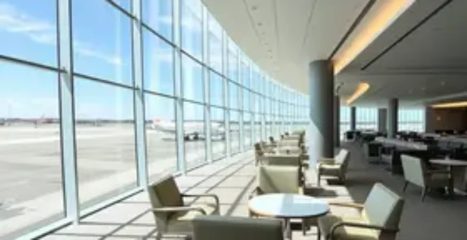 Sala VIP no Aeroporto Internacional de Strigino