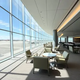 Sala VIP no Aeroporto Internacional de Strigino
