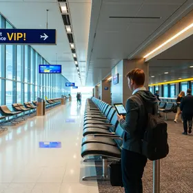 salas VIP em aeroportos